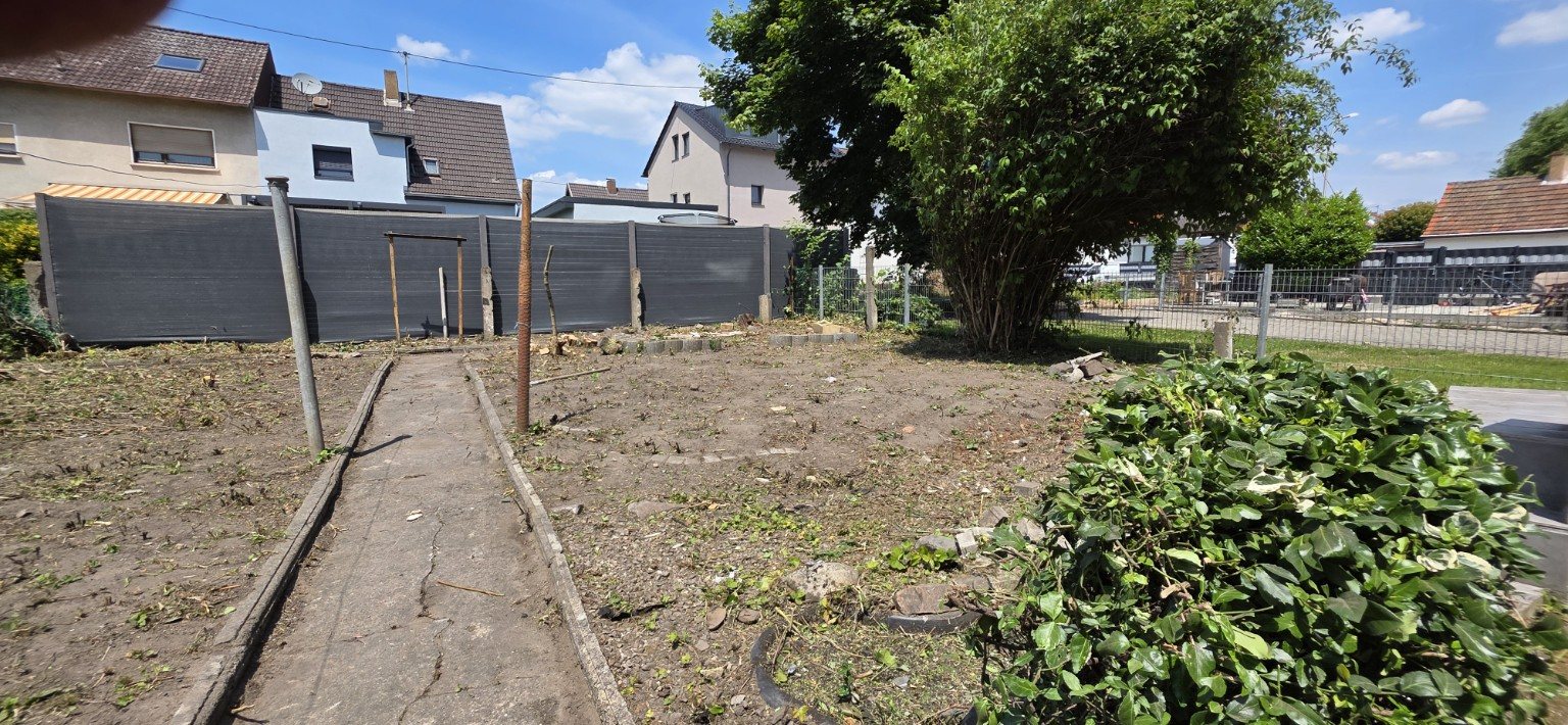 Gartenbereich nach der Pflege
